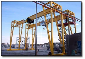 Pair of gantry cranes